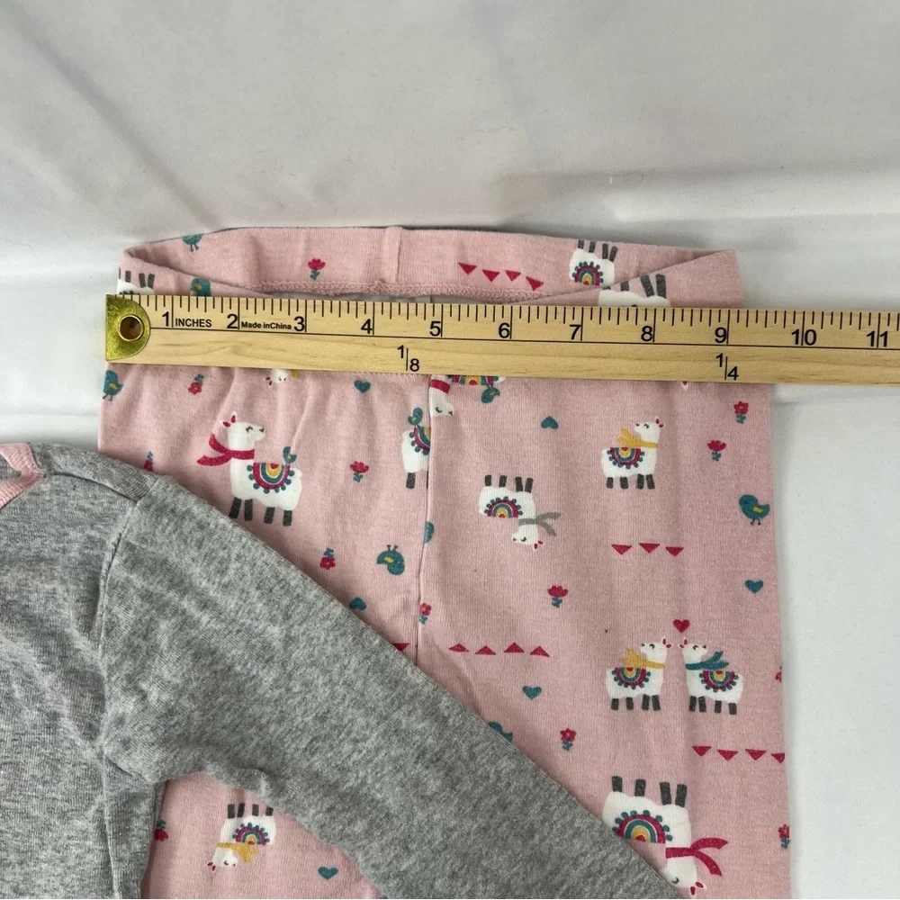 Kid's Pajamas - Llama - 5T - Pink and Gray - Wonder Nation